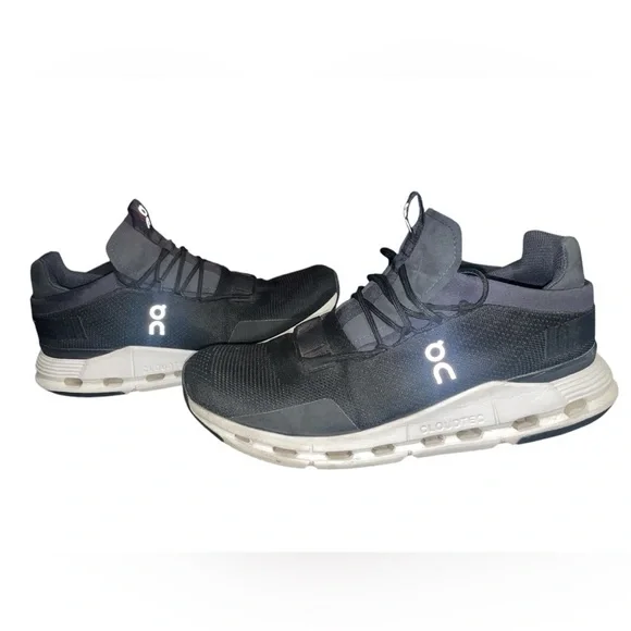 On Running Men's Black Sneakers - Picture 2 of 6